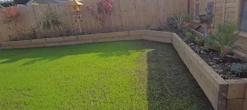 After lawn treatment